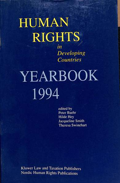 Human rights in developing countries yearbook 1994
