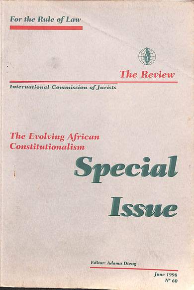 The evolving African constitutionalism: Special issue