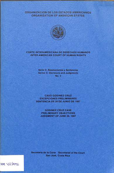 Serie c: Resoluciones y sentencias no. 3 = decisions and judgments no. 3