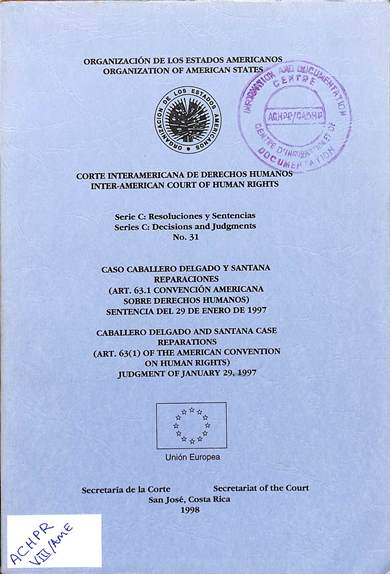Serie c: Resoluciones y sentencias no. 31 = decisions and judgments no. 31