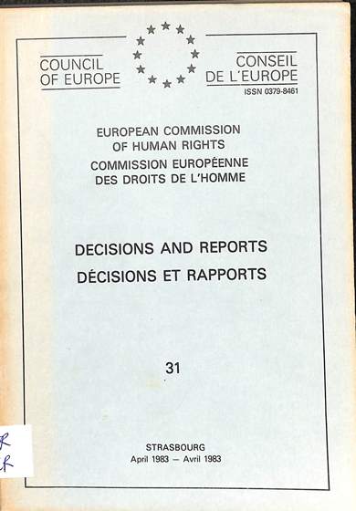 Decisions and reports = decisions et rapports: April 1983 = Avril 1983