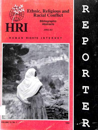 Ethnic, religious and racial conflict: Bibliographic abstracts 1992-93