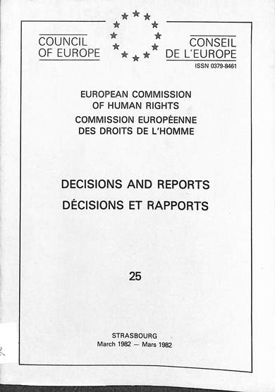 Decisions and reports = decisions et rapports: March 1982 = Mars 1982