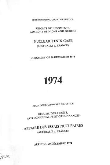 Reports of judgments, advisory opinions and orders : fisheries jurisdiction case 1998