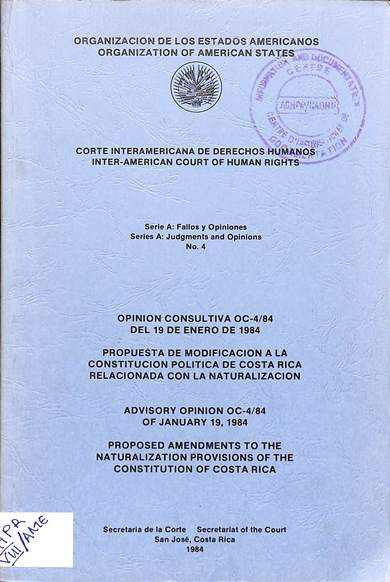 Serie a: Fallos y Openiones no. 4 = judgments and opinions no. 4
