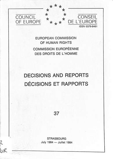 Decisions and reports = decisions et rapports: July 1984 = Juillet 1984