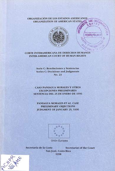 Serie c: Resoluciones y sentencias no. 23 = decisions and judgments no. 23