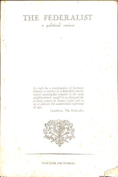 The federalist: a political review  