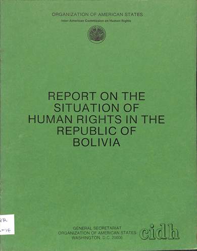 Report on the situation of human rights in Bolivia
