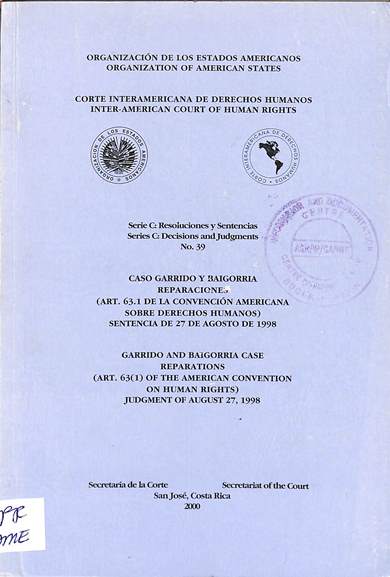 Serie c: Resoluciones y sentencias no. 39 = decisions and judgments no. 39
