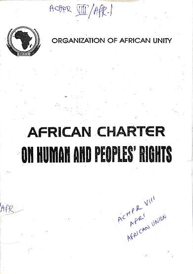 African Charter on human and peoples’ rights