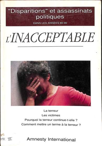 "Disparitions" et assassinats politiques dans les années 80-90: l'inacceptable