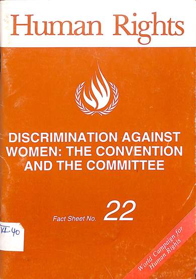 Discrimination against women : The convention and the committee