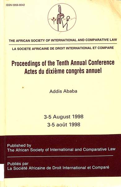 Proceedings of the tenth annual conference 3-5 August 1998= Actes du dixieme congres annuel 3-5 aout 1998
