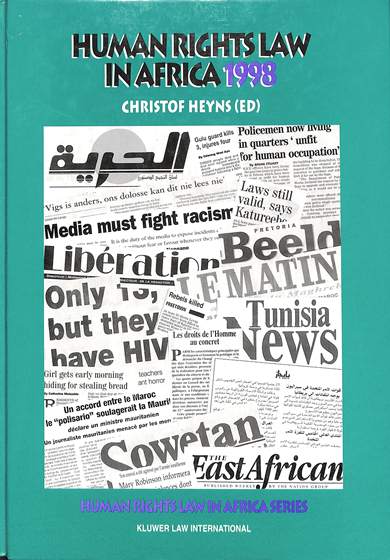 Human rights law in Africa 1998: Human rights law in Africa series volume 3