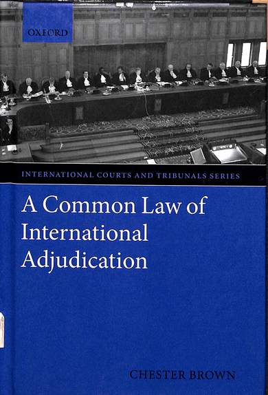 A common law of international adjudication