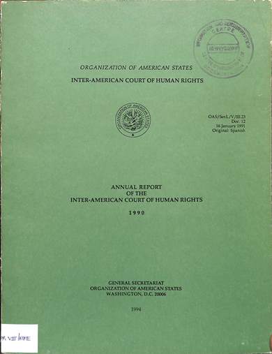 Annual report of the inter-American commission on human rights 1990