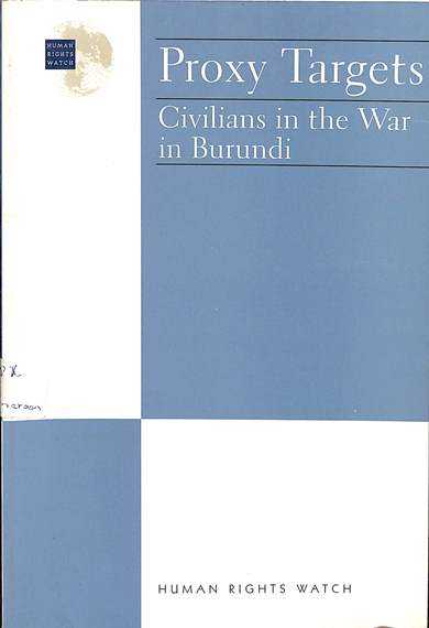 Proxy targers: civilians in the war in Burundi