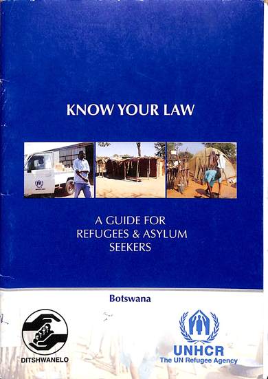 Know your law: A guide for refugees and asylum seekers