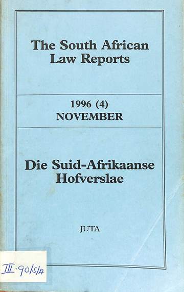 The South African law reports: 1996-1998