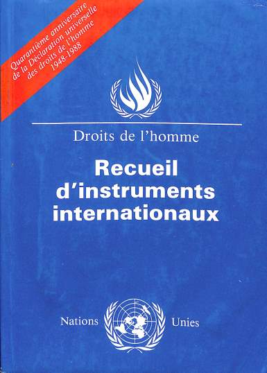 Recueil d'instruments internationaux