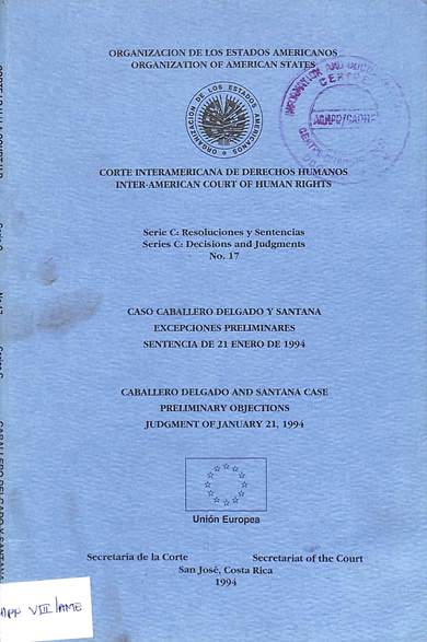 Serie c: Resoluciones y sentencias no. 17 = decisions and judgments no. 17