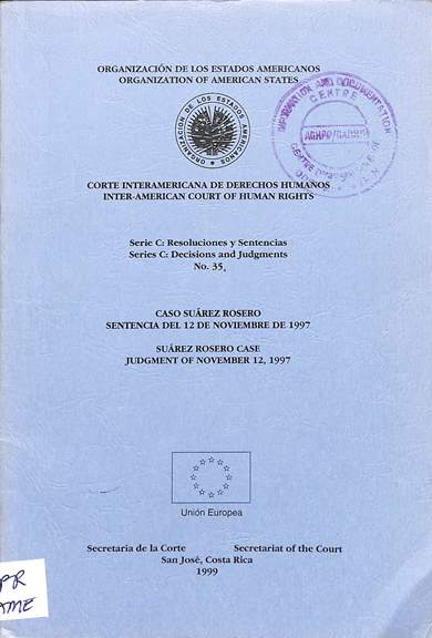 Serie c: Resoluciones y sentencias no. 35 = decisions and judgments no. 35