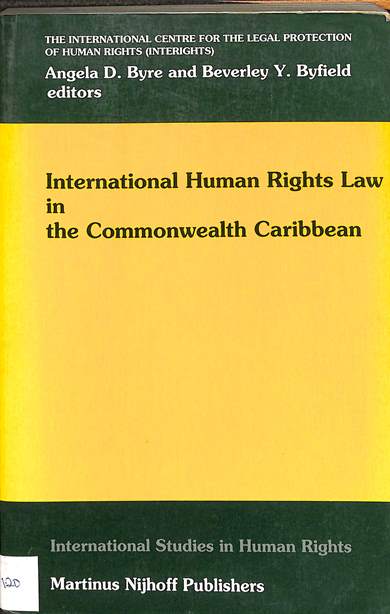International human rights law in the Commonwealth Caribbean