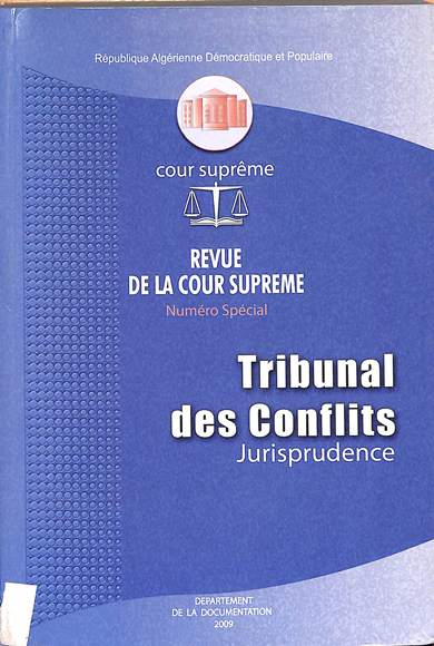 Tribunal des conflits jurisprudence
