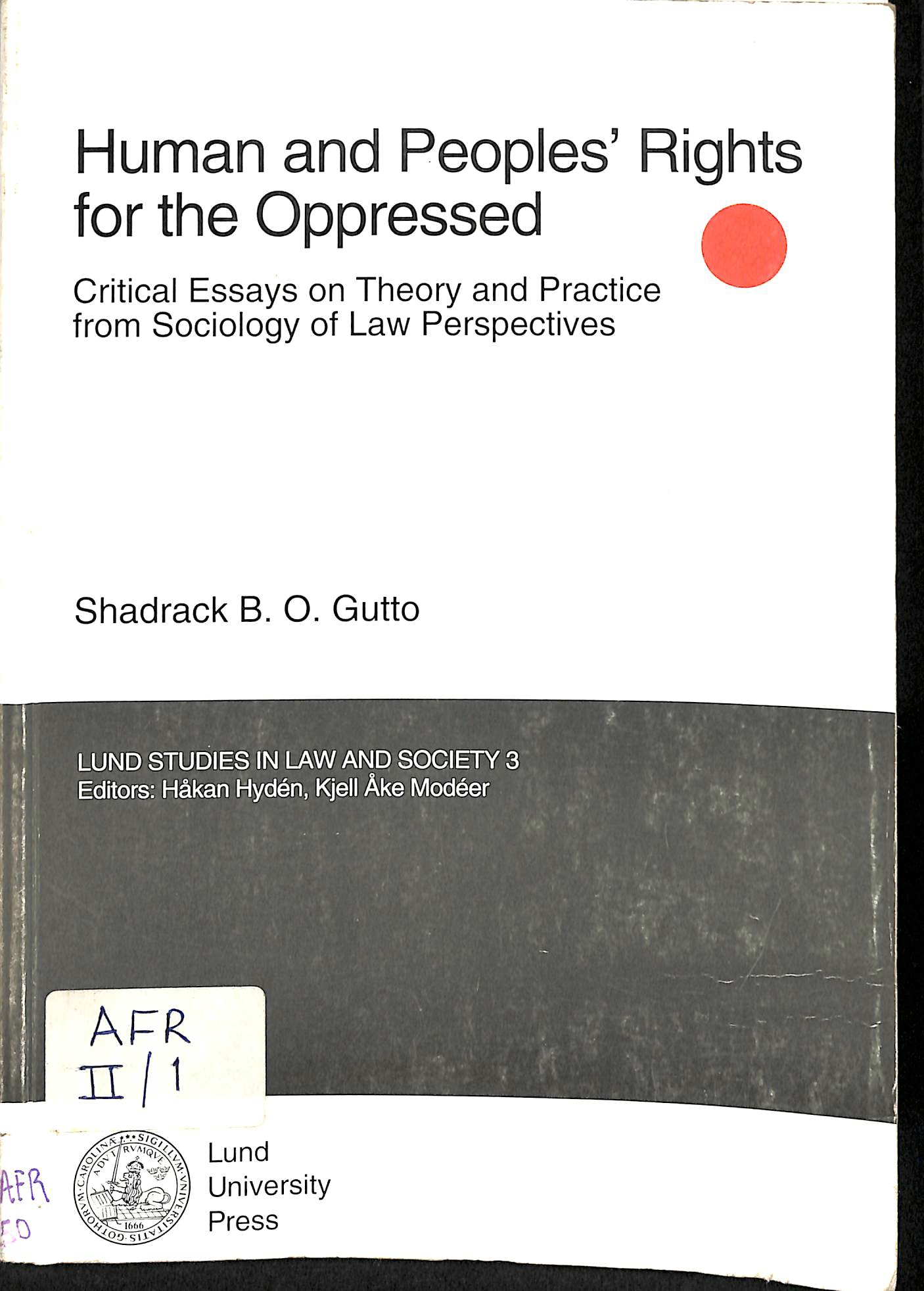 Human and peoples' rights for the oppressed