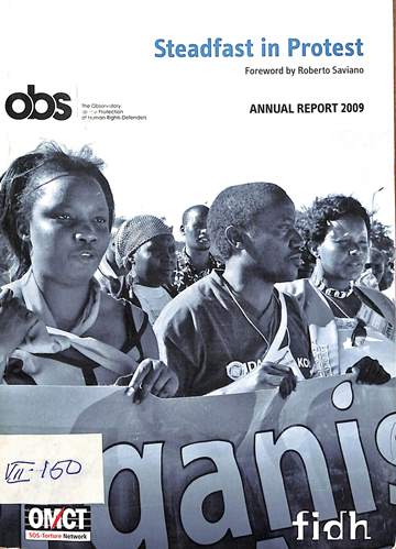 Steadfast in protest: Annual report 2009