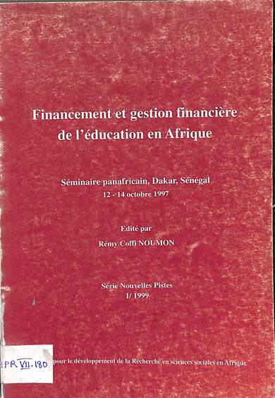 Financement et gestion financière de l'éducation en Afrique