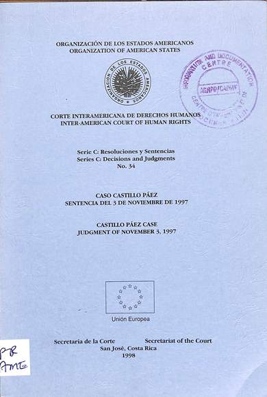 Serie c: Resoluciones y sentencias no. 34 = decisions and judgments no. 34