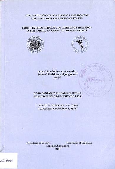 Serie c: Resoluciones y sentencias no. 37 = decisions and judgments no. 37