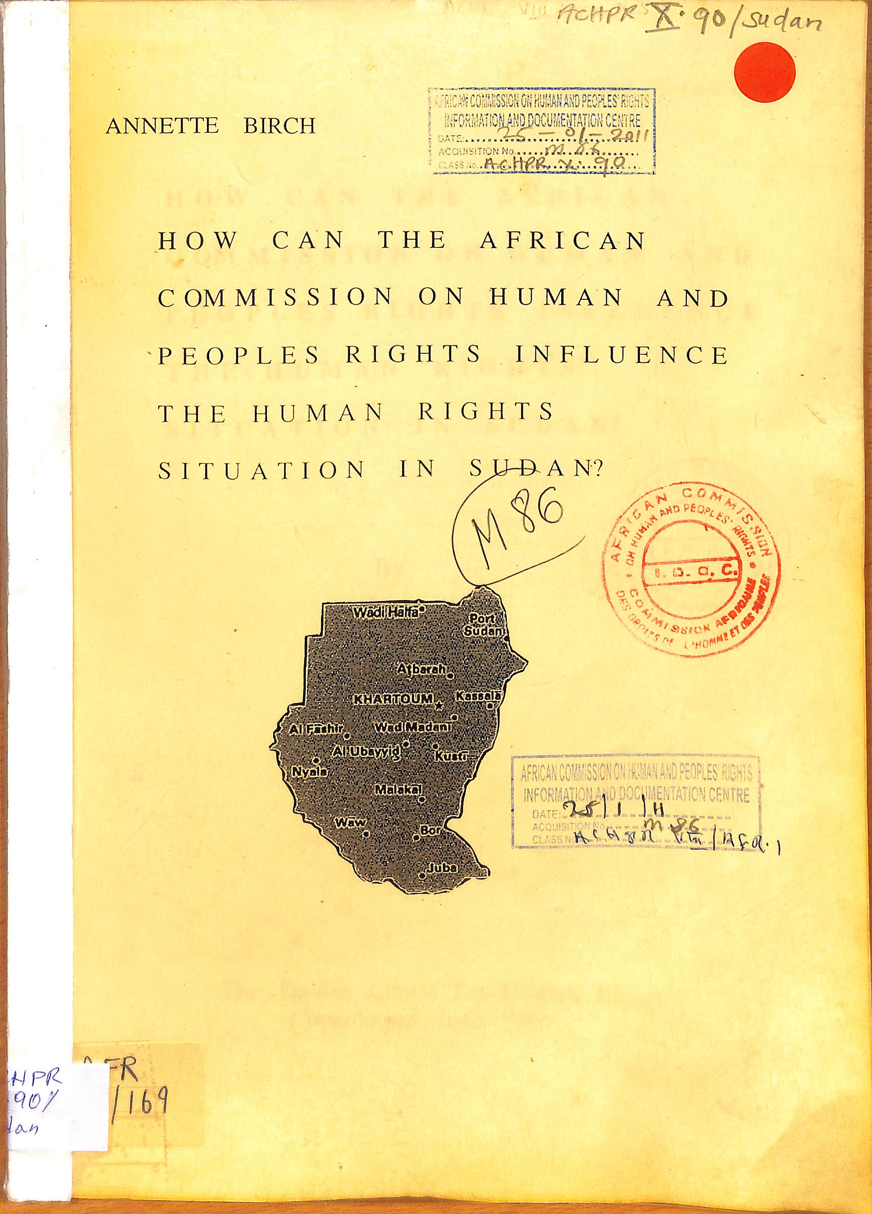 How can the African commission on human and peoples rights influence the human rights situation in Sudan