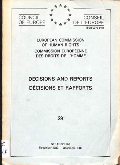 Decisions and reports = decisions et rapports: December 1982 = Decembre 1982