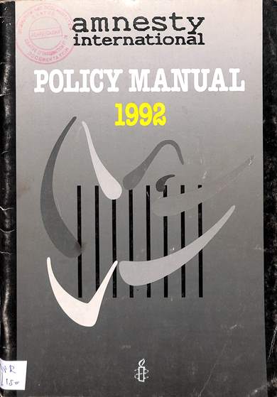 Amnesty International policy manual 1992