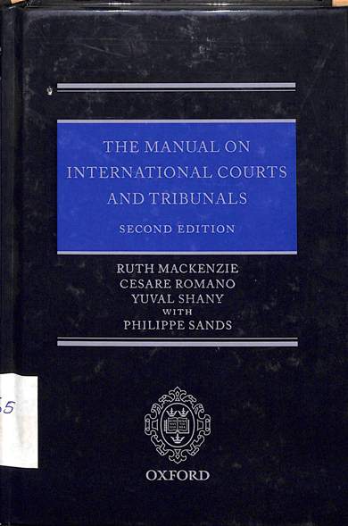 The manual on international courts and tribunals